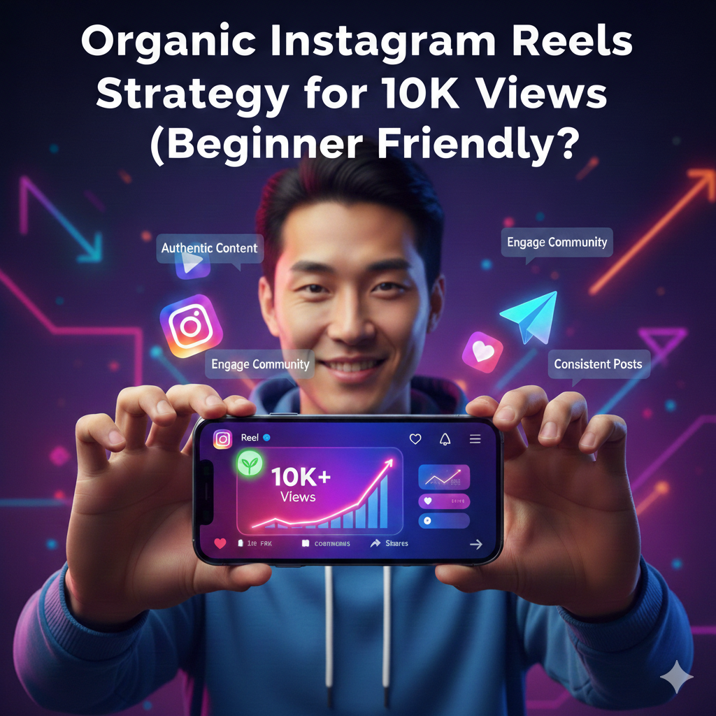 Organic Instagram Reels Strategy for 10K Views (Beginner Friendly)?